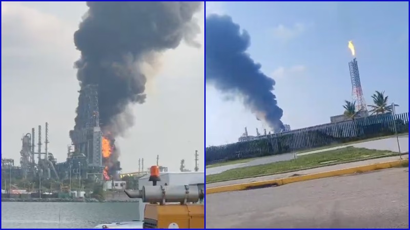 Another fire has been reported at the Dos Bocas refinery in Tabasco