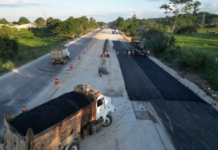 Modernization progresses on Tabasco-Campeche highway section