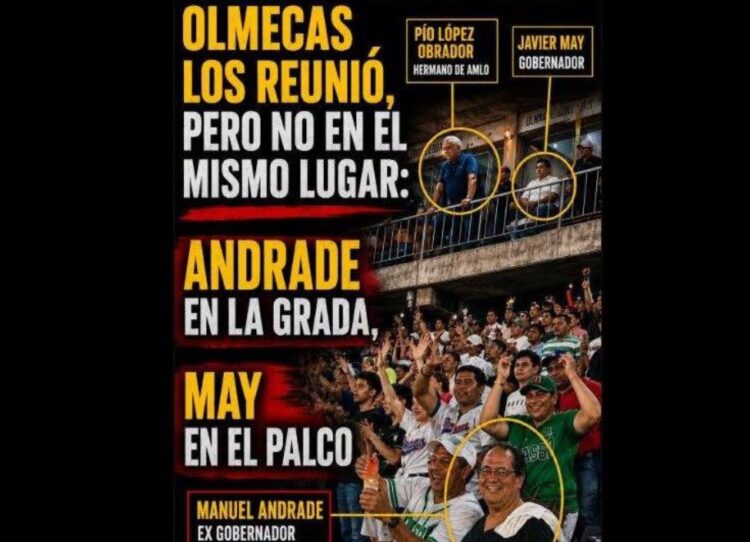 Controversy Surrounds Javier May and AMLO’s Brother Spotted in VIP Box During a Baseball Game